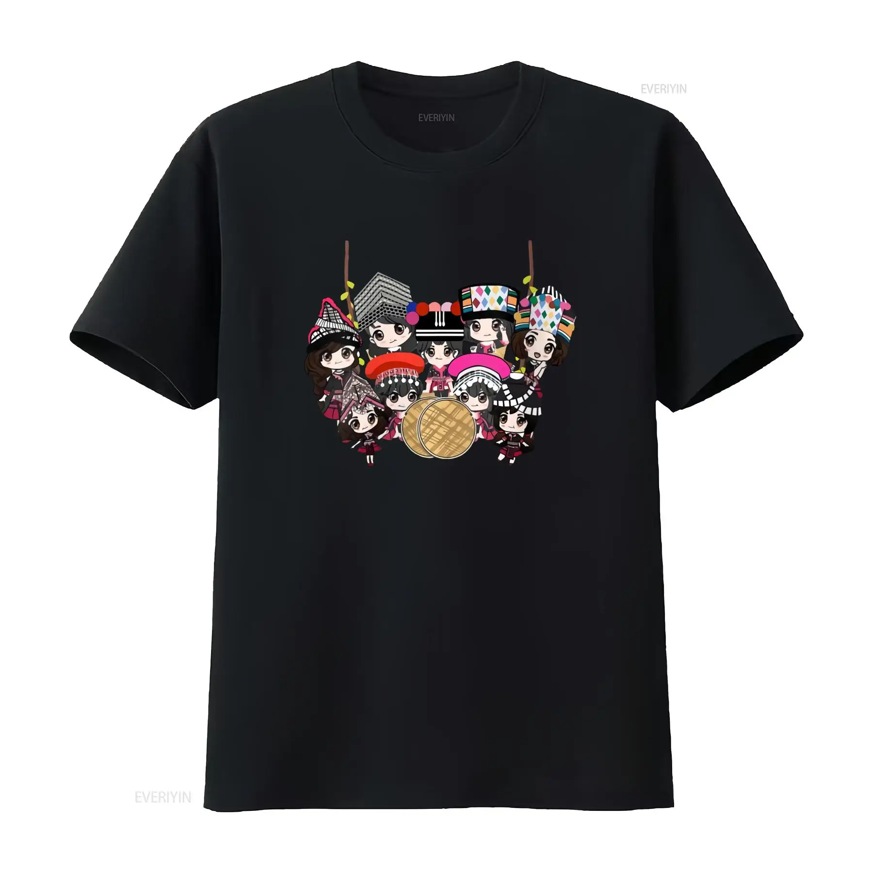 Ethnic Wear Men'S Fashion - 9 Hmong Kız Çocuk Karikatür Baskılı