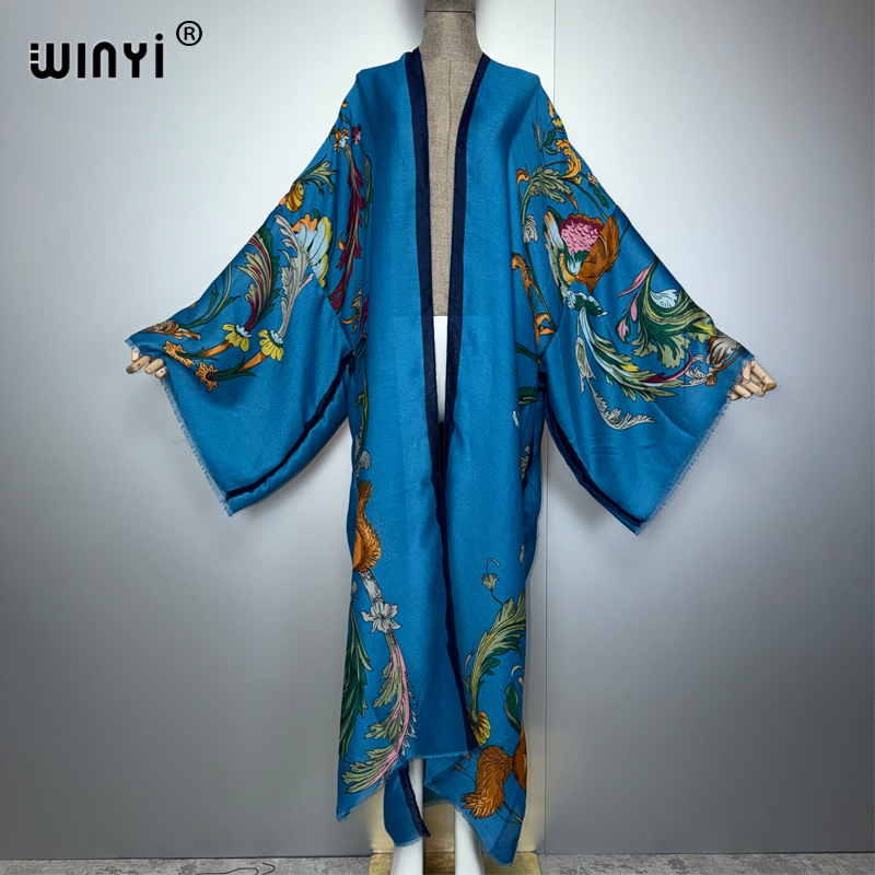 Kaftan Women Boho - WINYI Afrika bohem kimono maksi elbise