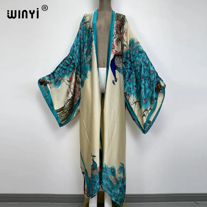 WINYI yaz klasik tavuskuşu bas - Kaftan Women Boho incelemesi ve fiyatı