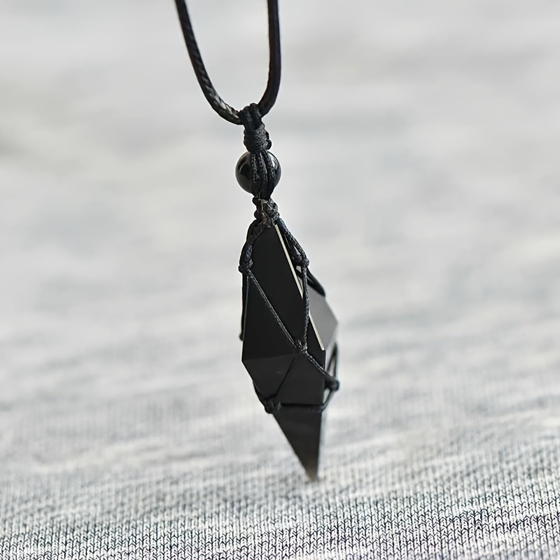 Siyah Obsidyen Ok Ucu Kristal  - Ethnic Wear Men'S Fashion incelemesi ve fiyatı